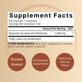 Quercetin Naturebell Quercetin 1000Mg Per Serving | 240 Capsules, Ultra Strength