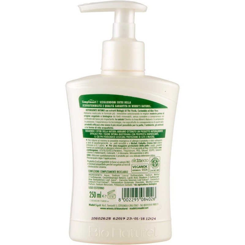 Winnis Naturel Detergente Intimo - 250 ml, 21