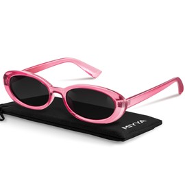 miyya Trendy Polarized Sunglasses Women, Oval Sunglasses for Women Men, Retro Sun Glasses for Women 2024, UV Protection