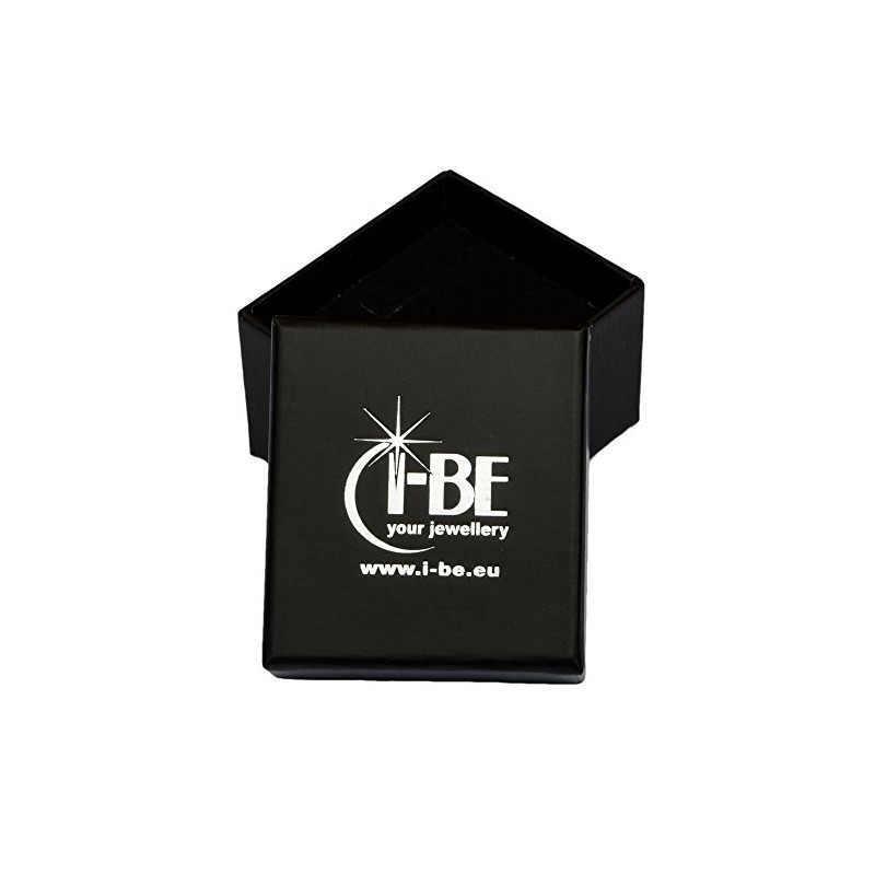 I-be, Malachite gemstone pendant, 925 silver, oval, in gift box,