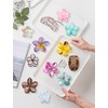 6PCS Magic French Hairpins Grip Petite Flower Clips for Thin