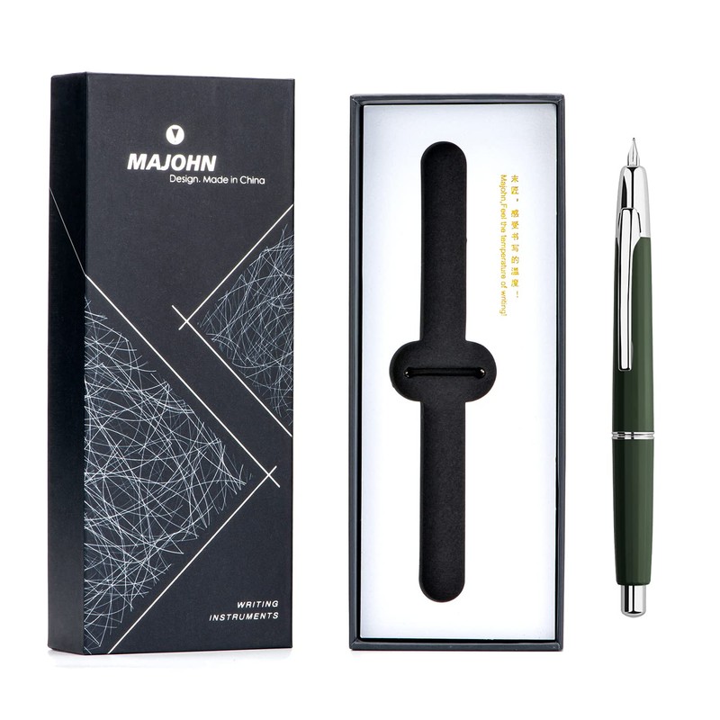 Majohn A2 Press Fountain Pen Extra Fine Nib with Box,