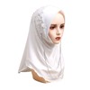 RARITYUS Women Bling Rhinestone Pearl Instant Scarf Muslim Hijab Fashion