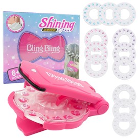 Hair Gem Stamper Bedazzler Deluxe Set With 180 Bling Decoration Ultimate Styling Tool, Rhinestones Diamonds Jewels for Fashion (180GMS)