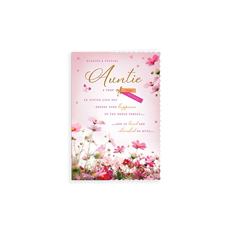 Avant Garde Studios Birthday Card Auntie - 9 x 6