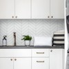 STICKGOO 10 Sheets Thicker Herringbone Peel and Stick Backsplash, 12.6”×9.7”