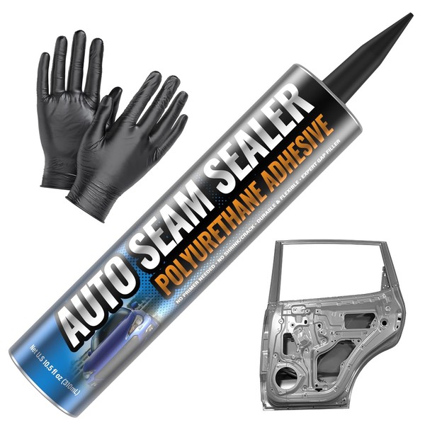 Professional Automotive Seam Sealer, Paintable Quick-Set Polyurethane Auto Body Seam
