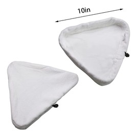 ARETHA 6PCS Clean Steam Mop Pads Universal Washable Triangular Microfiber Cleaning Pad Cover Washable Cloths for X5 Steam Mops and H2O