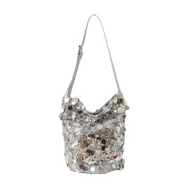 AndThere Sequin Bucket Bag Sparkly Clutch Bag Women Evening Bags Glitter Shoulder Bag Crossbody with Adjustable Strap Women's Clutches Elegant Evening Handbag for Wedding Party Prom