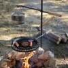AVOFOREST Swivel Campfire Grill Grate Heavy Duty Camping Grill 360°
