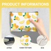 DOODLREAM 16Pcs Canvas Fruits Makeup Bag, 9.06" x 5.9" Oranges