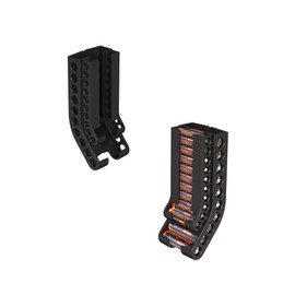 NOTMBESTM Battery Storage Organizer AA & AAA Combo Small Battery Keeper Wall Holder Battery Dispenser Container First-in First-out