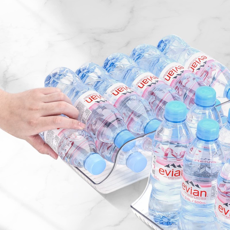 Puricon 2 Pack 16.9 oz Water Bottle Dispenser Organizer for