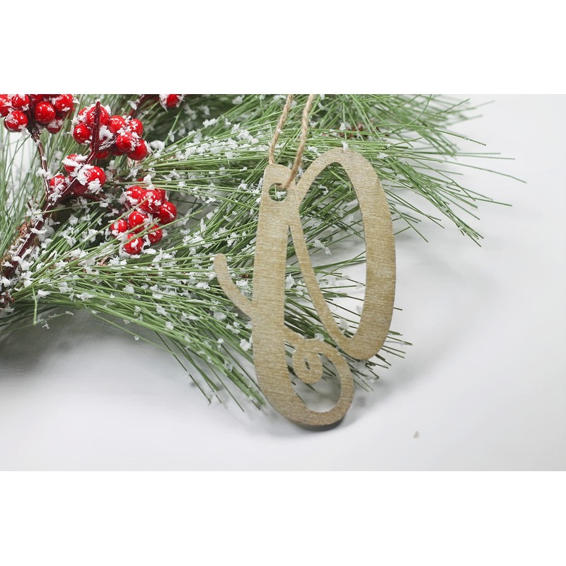 Stocking Letter Tag in Gold (Gold)