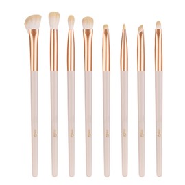MSQ Eye Makeup Brushes 8pcs Eyeshadow Makeup Brushes Set, Soft Synthetic Hairs for Eyeshadow, Eyeliner, Blending, Concealer, Nose Shadow (Rose Gold)