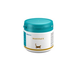 almapharm MultiVital K | 250 g | Ergänzungsfuttermittel für Katzen | Bedarfsgerechte hypoallergene Mischung von Vitaminen und Mineralstoffen