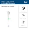 HPER Reusable Cable Ties, White, 300 mm x 4.8 mm,