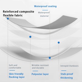 BABUR Inflatable Air Mattress - Car Bed with Side Back Seat Sleeping Pad - Portable Travel Camping Mattress - 53"×30" (Grey)