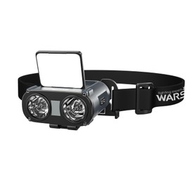 Warsun MD9 Headlight, Flashlight, High Brightness LED, Headlight, 5 Lighting Modes, Bicycle Light, Equipped with Sensor, Waterproof, Dustproof, COB Sight Light, 90° Angle Adjustable, Perfect for Night