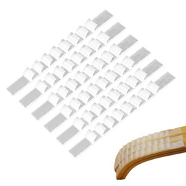 Pack of 100 Clothes Hangers Non-Slip Pads, Non-Slip for Clothes Hangers, Non-Slip Rubber, Stripes, Clothing Hanging Accessories, for Wooden Hangers, Plastic Hangers, Home Use