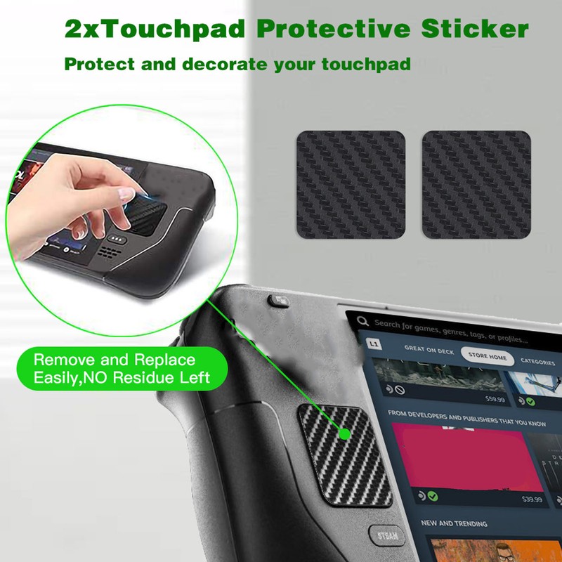 Back Button Enhancement Set Silicone Thumb Grip Caps Touchpad Protect