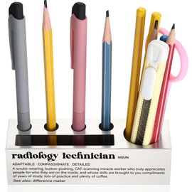 YODOCAMP Radiology Technician Gift Pen and Pencil Holder - Appreciation Gift for Radiology Techs, Thank You Desk Organizer for Healthcare Professionals TZC132