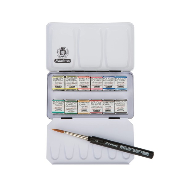 Schmincke - HORADAM AQUARELL compact color box with 12 finest