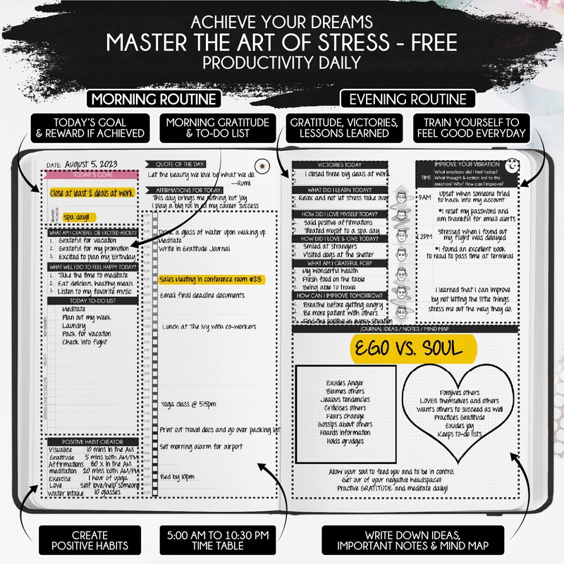 Adhd Daily Planner - A Self Care Personal Gratitude Journal