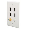 Wall Plate 6 Ports HD Multimedia Interface CAT6 TV F