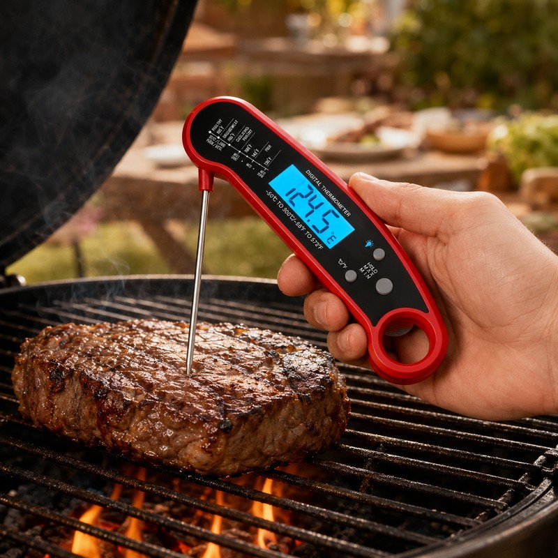 Instant Meat Thermometer for Cooking - Ultra-Fast Digital Food Thermometer
