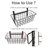MaraFansie Basket with Hook, Grid Storage Basket, Over the Cabinet