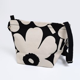 Marimekko 92198 092198 908 Mono Mini UNIKKO Women's Shoulder Bag, Black, Off-White