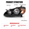Headlight Assembly Fit Toyota Corolla 2003 2004 2005 2006 2007