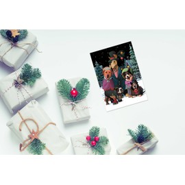Stonehouse Collection | Dog Choir Holiday Card 18 Cards & Envelopes | Dog Theme Boxed Christmas Cards | USA Made (Standard)