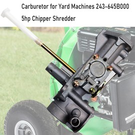 LIZAPUS Carburetor Compatible with Yard Machines 243-645B000 5hp Chipper Shredder Replacement Carb