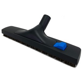Wessel-Werk Multifunctional Floor Brush Vacuum Attachment with Soft 14-inch-Wide Natural Fiber Brush and Detachable Upholstery Tool