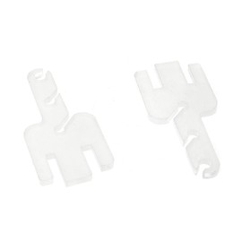 RLECS 2PCS Clear Knitting Machine Tensioner Replacement Accessories Removable Yarn Tensioner Adapter Knitting Machine Tensioner Accessories Tension Rod for Knitting Machines