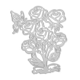 DOITOOL Flower Metal Cutting Dies for DIY Scrapbooking Carbon Steel Stencils for Embossing Photo Frames Decorative Card Making Versatile Craft Tool for Unique Floral Designs