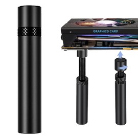 MHDUYEG Graphics Card Holder GPU Holder Height-Adjustable Graphics Card Holder Aluminium Graphics Card Holder with Magnet with Lightweight and Durable Black 74 mm - 120 mm