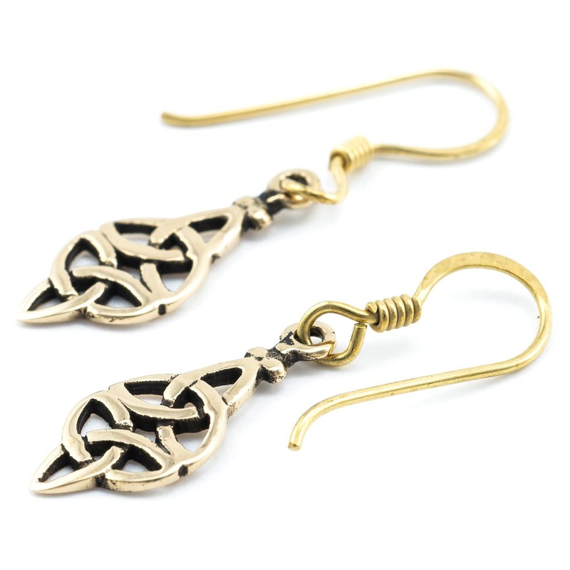 WINDALF Celtic Bronze Earrings Nadina 3.3 cm Life Spirals Celtic