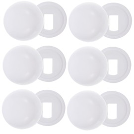 Operitacx 6 Pairs Toilet Bolt Caps Screw Covers Replacement for Toilet Mounting Fasteners Easy to Install Rust-resistant Decorative Screw Trim Protectors