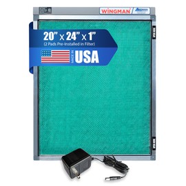 WINGMAN1 20x24x1 Electronic Air Filter - Homeowner Installed- Simply Replace Your Current AC Furnace Air Filter and PLUG IT IN!