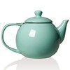 Sweejar Porcelain Teapot with Removable Stainless Steel Infuser,Microwave & Dishwasher