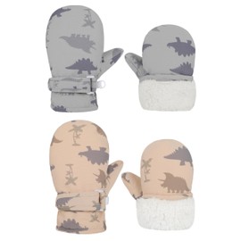 Slivery Color Toddler Gloves Kids Mittens Winter Warm Lined Fleece Gloves Waterproof Baby Boys Girls