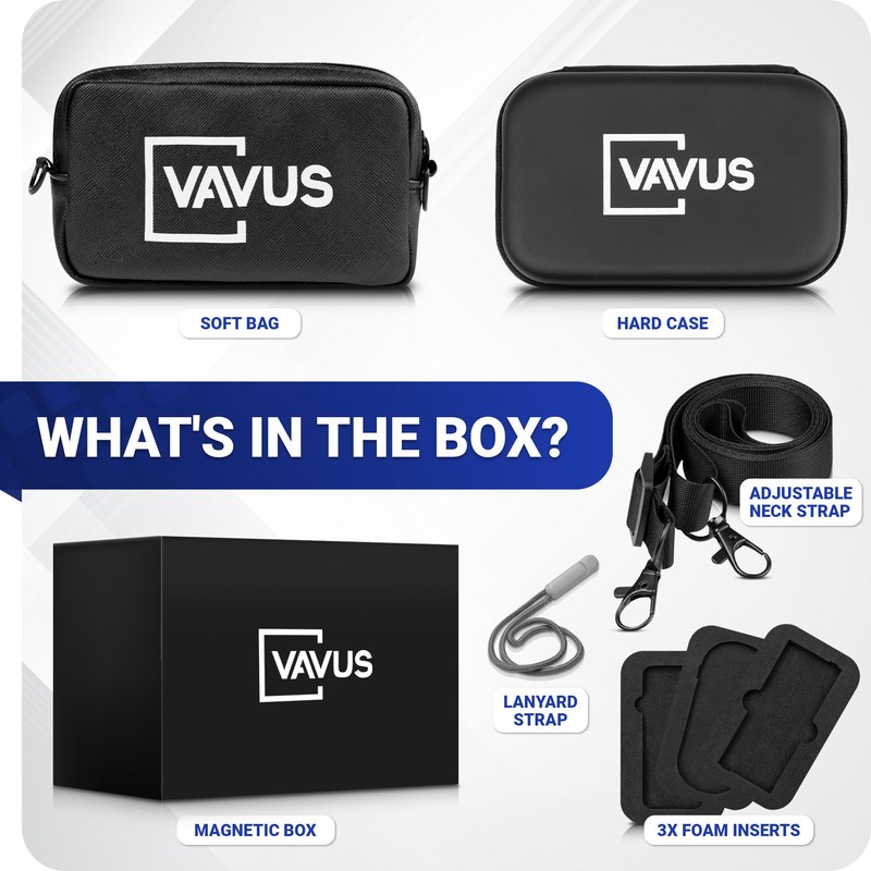 Vavus Travel Case Pack for Translators, Hard Shell Case, Accessory