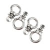 VAMUOEFL M6 Stainless Steel Eye Bolts with Nuts 4 Pack,