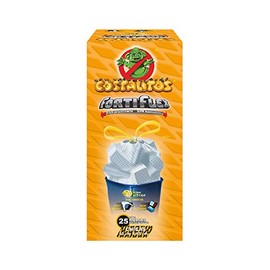 Costalitos Fortiflex Colores Bolsas para Basura con Jareta, color Rosa/Blanco/Verde, Chico, 43 x 45 cm, 25 piezas, 1