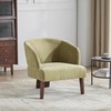 GDFStudio Modern Accent Chair with Round Backrest,Mid-Century Lounge Chairs with