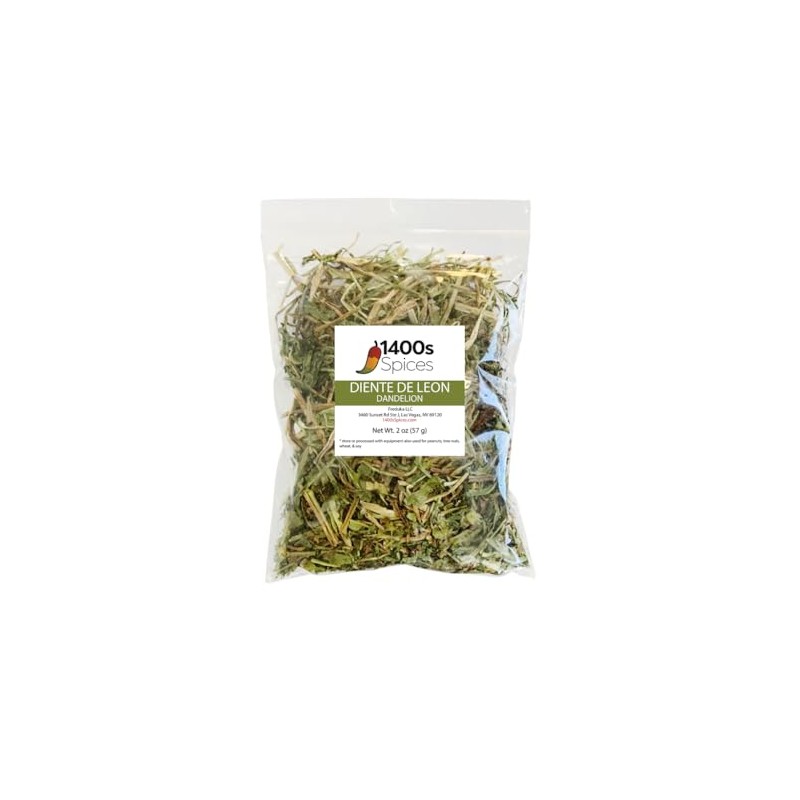 2oz Dandelion Loose Leaf and Root for Herbal Tea, Diente