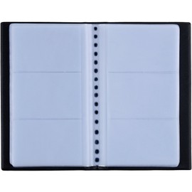 Zacro Business Card Holder for 240 Cards Ideal for Office and Practice Business Card Book Credit Cards Black